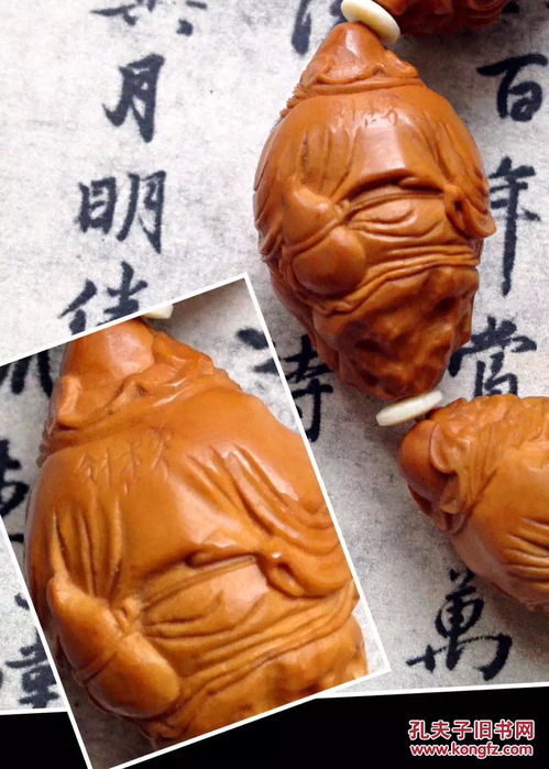 橄榄核雕 苏州工艺大师 钟秀琴款 八大钟馗